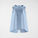 SLEEVELESS BLOUSE WITH BOAT NECKLINE