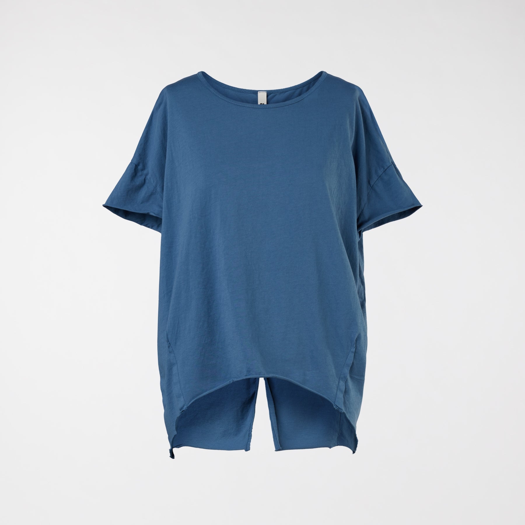 JERSEY T-SHIRT WITH SPLIT ON THE BACK