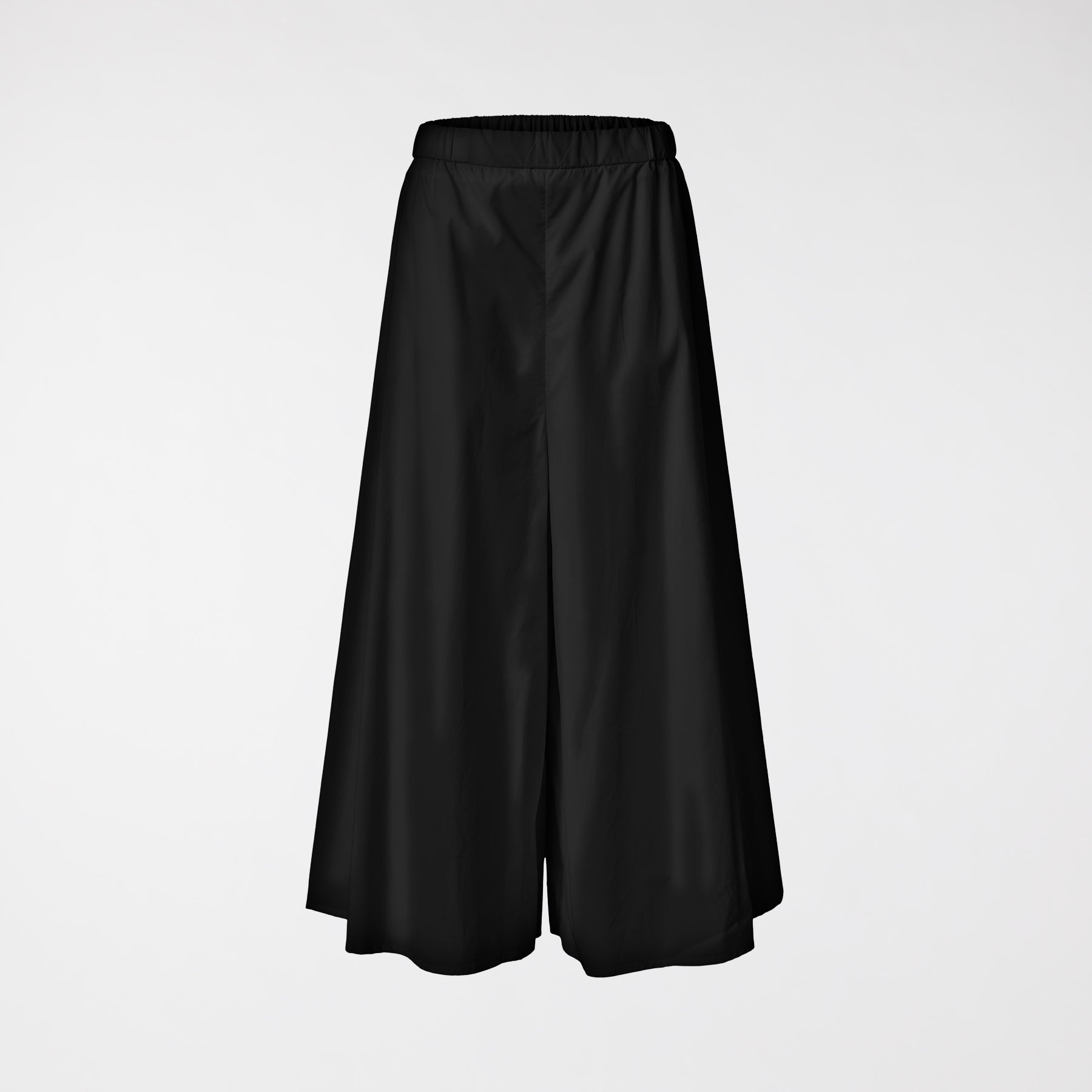 FLARED LINE TROUSERS IN POPLIN COTTON FABRIC