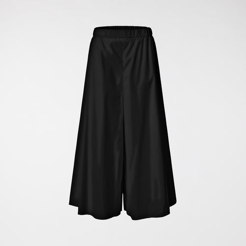 FLARED LINE TROUSERS IN POPLIN COTTON FABRIC