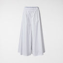 FLARED LINE TROUSERS IN POPLIN COTTON FABRIC