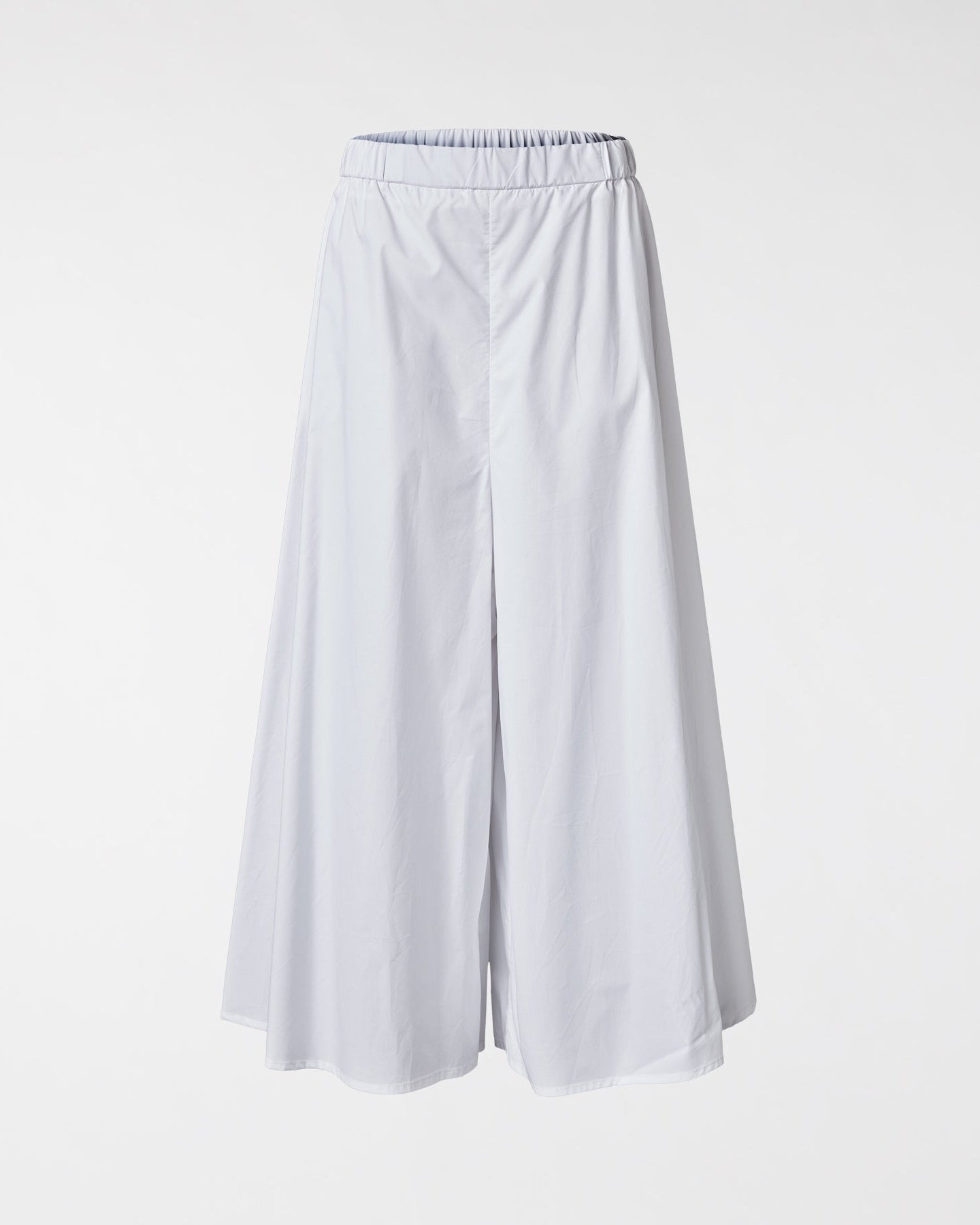 FLARED LINE TROUSERS IN POPLIN COTTON FABRIC