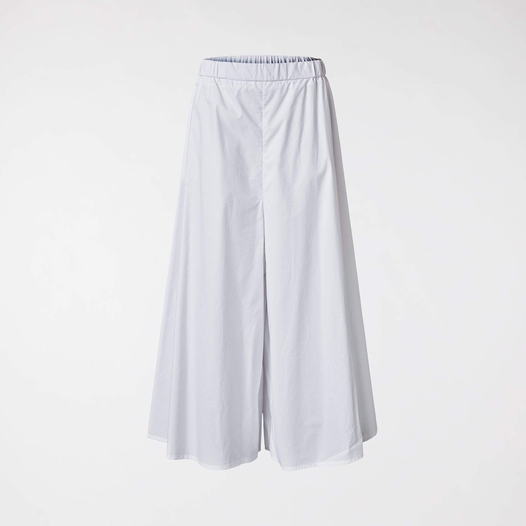 FLARED LINE TROUSERS IN POPLIN COTTON FABRIC
