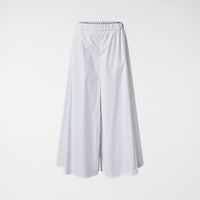 FLARED LINE TROUSERS IN POPLIN COTTON FABRIC
