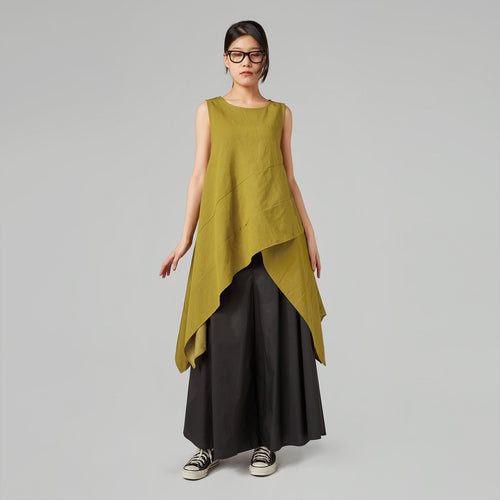 FLARED LINE TROUSERS IN POPLIN COTTON FABRIC