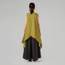 FLARED LINE TROUSERS IN POPLIN COTTON FABRIC
