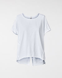 JERSEY T-SHIRT WITH SPLIT ON THE BACK