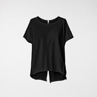 JERSEY T-SHIRT WITH SPLIT ON THE BACK