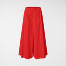 FLARED LINE TROUSERS IN POPLIN COTTON FABRIC