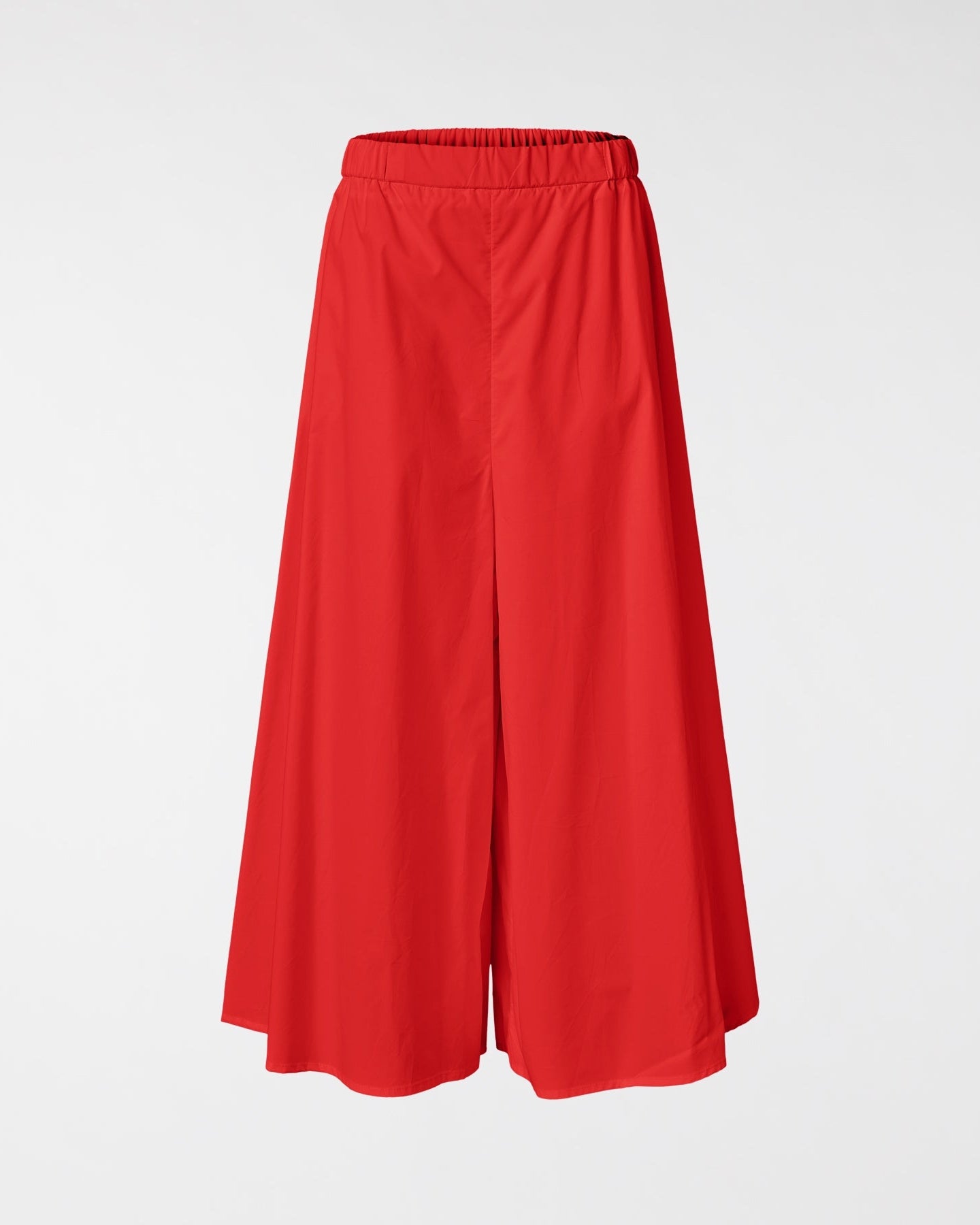 FLARED LINE TROUSERS IN POPLIN COTTON FABRIC