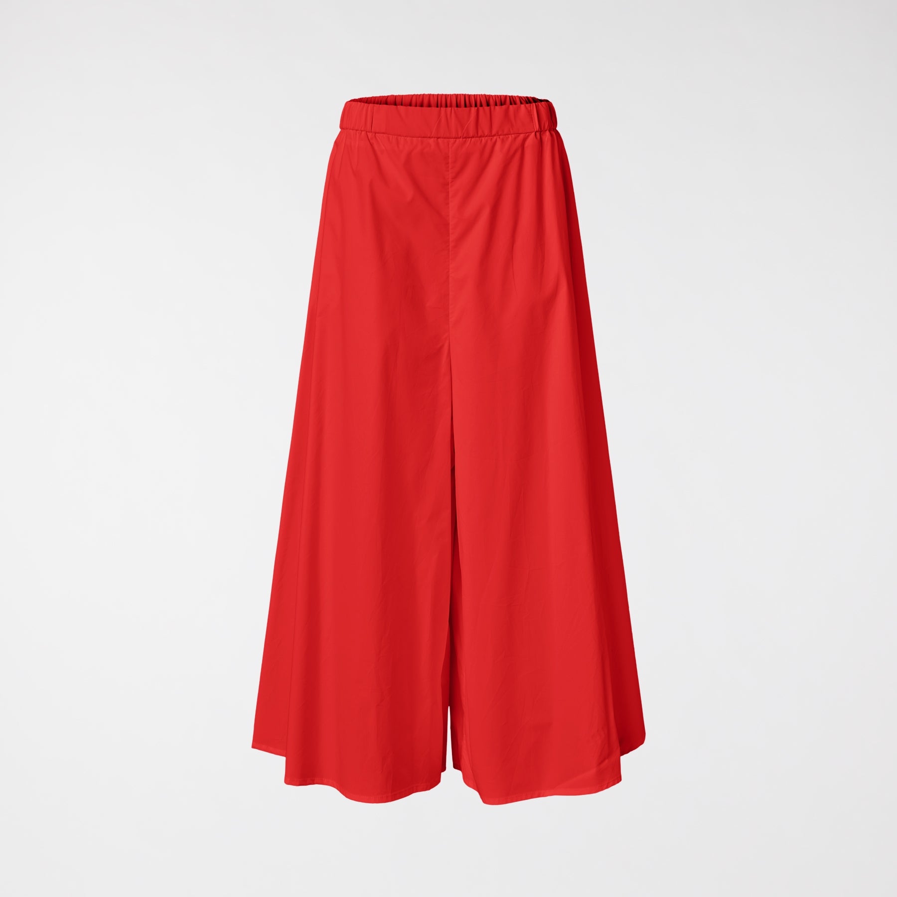 FLARED LINE TROUSERS IN POPLIN COTTON FABRIC