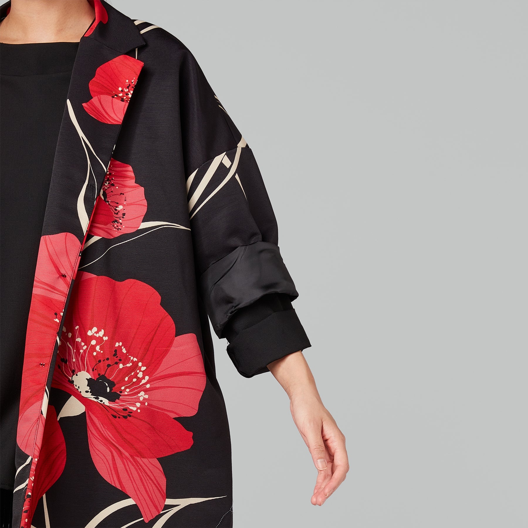 KIMONO JACKET WITH POPPY – Wendy Trendy s.r.l.
