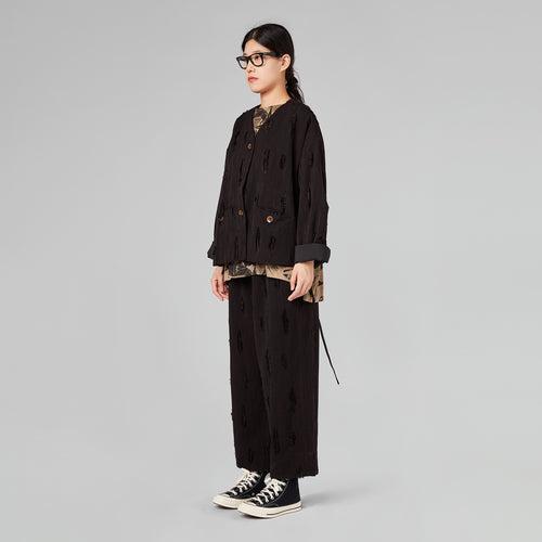 JACKET IN FIL COUPE' FABRIC