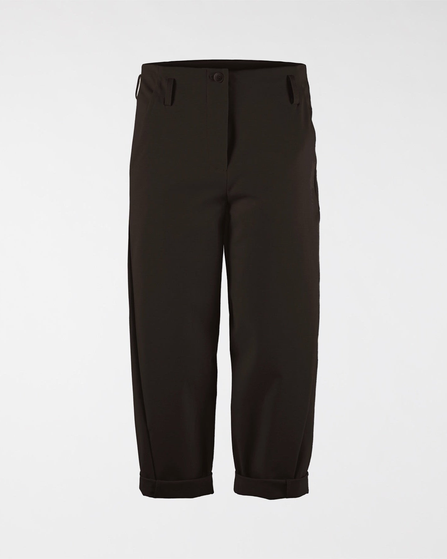 PANTALONI IN TESSUTO PUNTO MILANO CON PASSANTE PER CINTURA