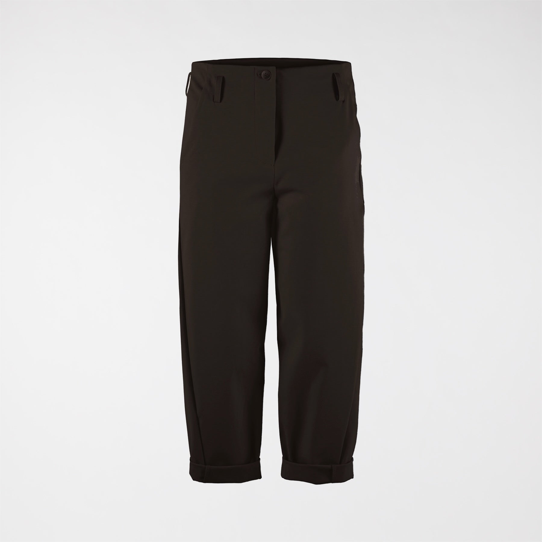 PANTALON EN TISSU PUNTO MILANO AVEC PASSERELLE DE CEINTURE