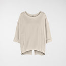 SWEATSHIRT WITH BACK SPLIT