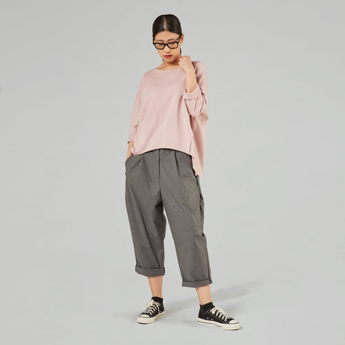 SWEATSHIRT WITH BACK SPLIT