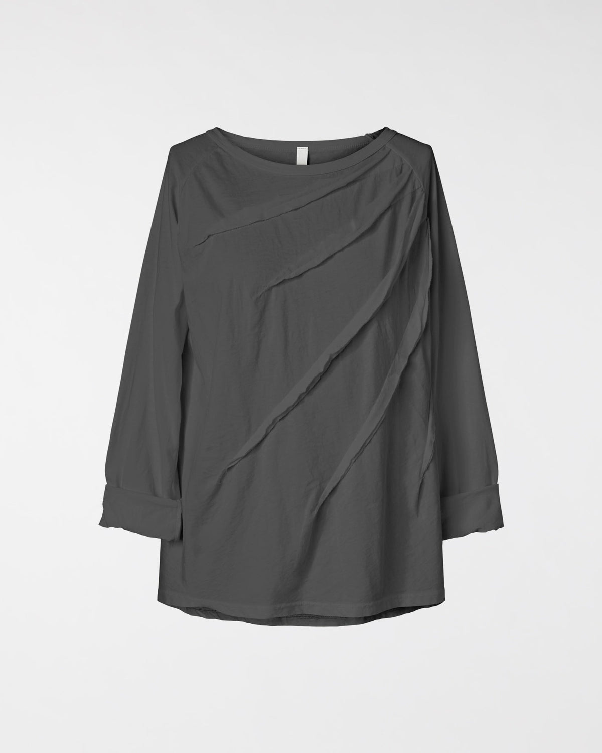 T-SHIRT WITH SEAMS IN COTTON JERSEY FABRIC