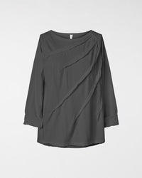 T-SHIRT WITH SEAMS IN COTTON JERSEY FABRIC