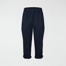 STRAIGHT FIT TROUSERS IN MILAN STITCH FABRIC