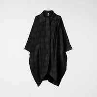 OVERSIZE COTTON JACKET IN POLKA DOT FABRIC