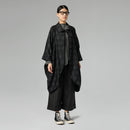 OVERSIZE COTTON JACKET IN POLKA DOT FABRIC