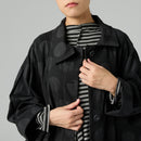 OVERSIZE COTTON JACKET IN POLKA DOT FABRIC