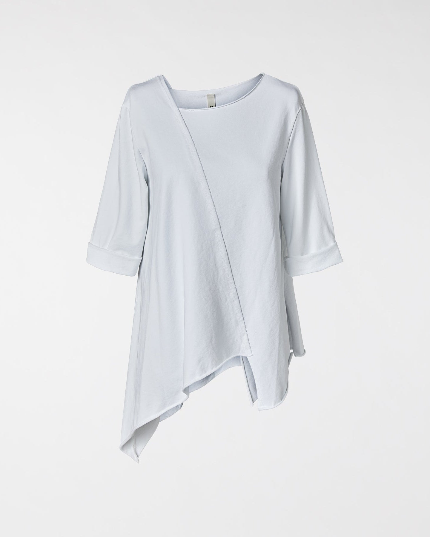 SWEATSHIRT WITH DIAGONAL CUT