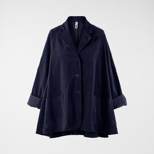 FLARED VELVETY COTTON JACKET