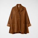 FLARED VELVETY COTTON JACKET