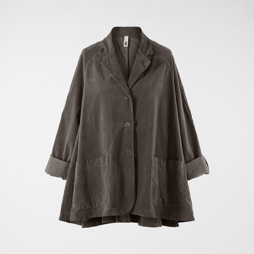 FLARED VELVETY COTTON JACKET