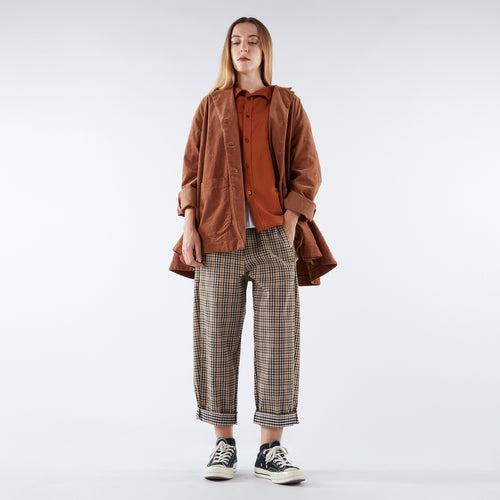 FLARED VELVETY COTTON JACKET