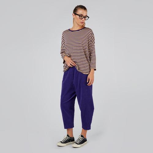 PANTALONES BAGGY DE PANA CON COSTILLAS