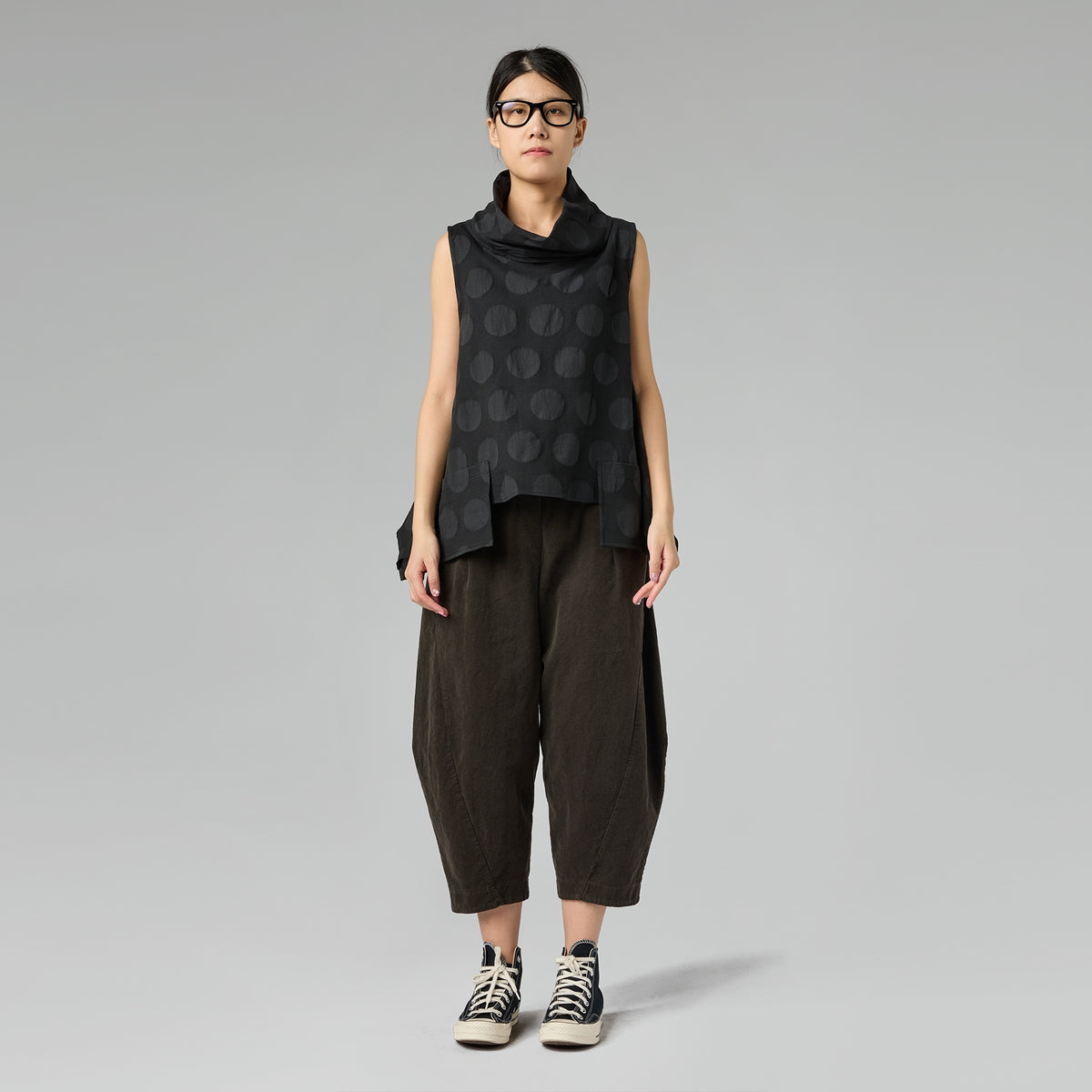 PANTALONES BAGGY DE PANA CON COSTILLAS