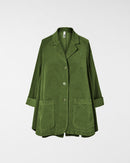 FLARED VELVETY COTTON JACKET