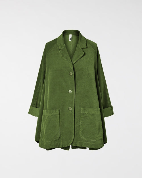 FLARED VELVETY COTTON JACKET