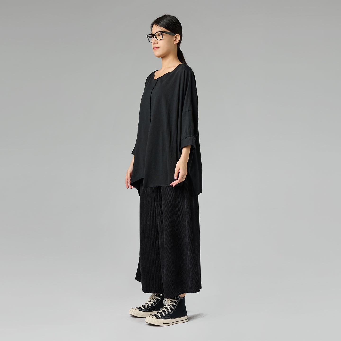 T-SHIRT WITH LITTLE POCKET BLACK