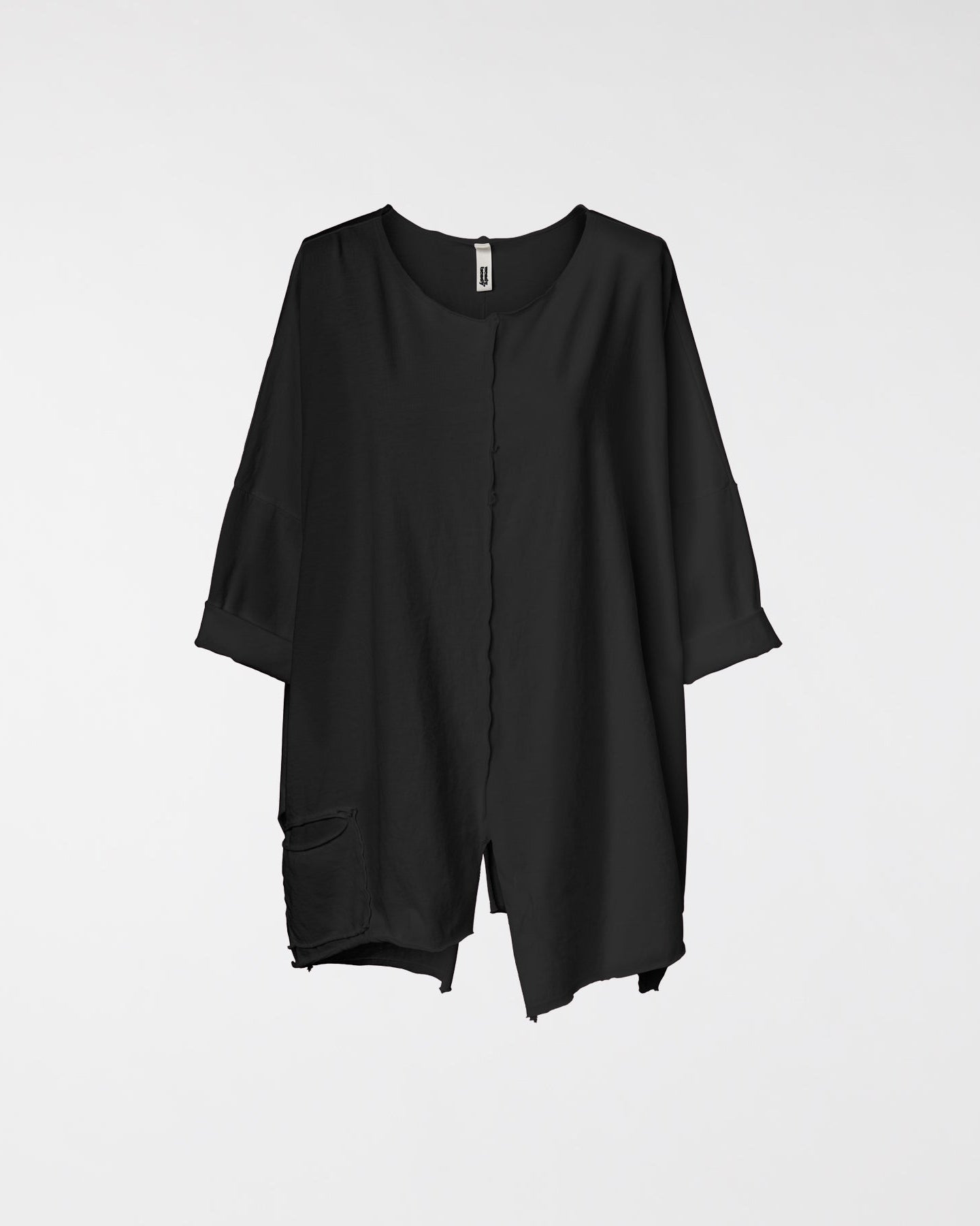 T-SHIRT WITH LITTLE POCKET BLACK