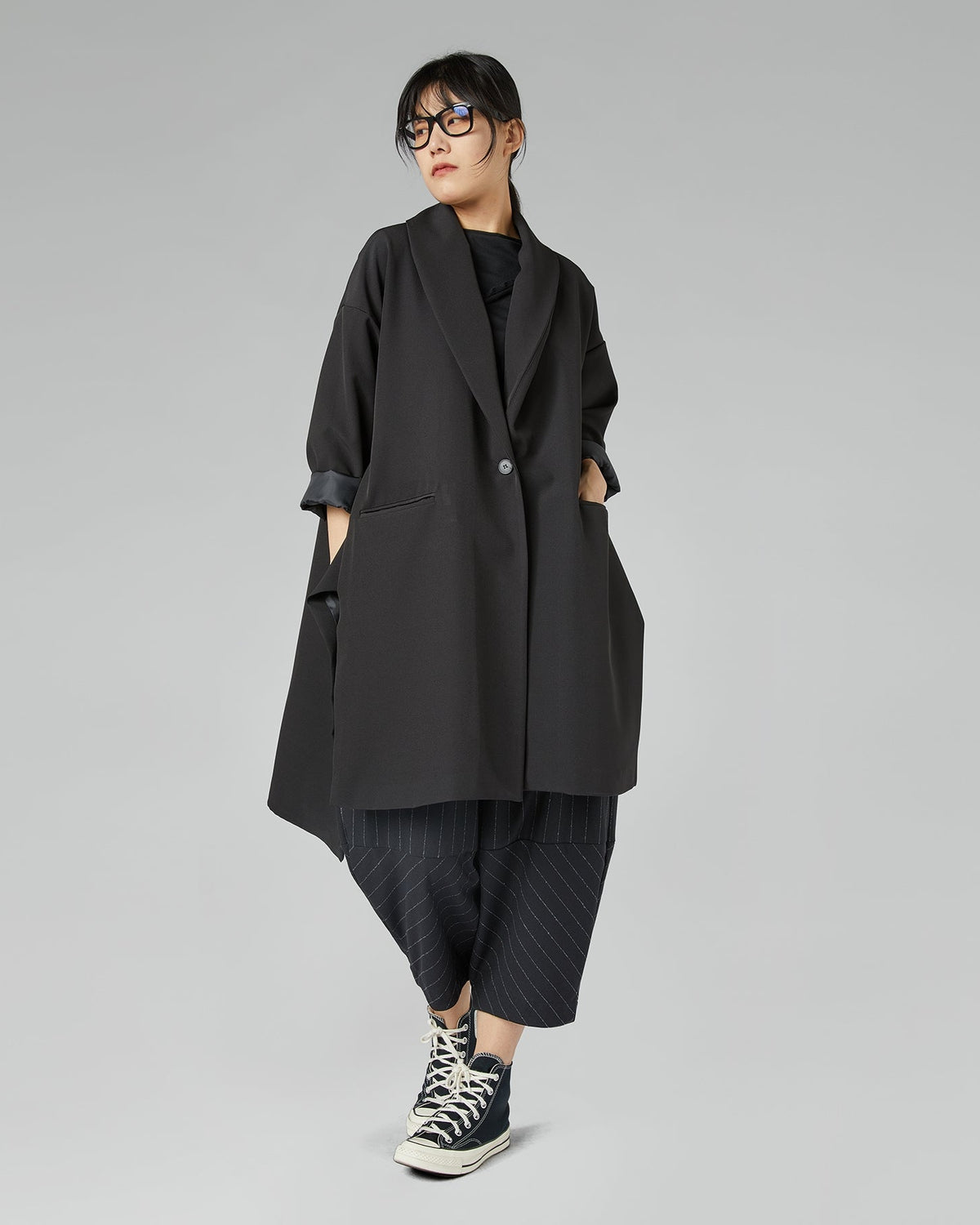 GEFÜTTERTE JACKE MIT SPLITS