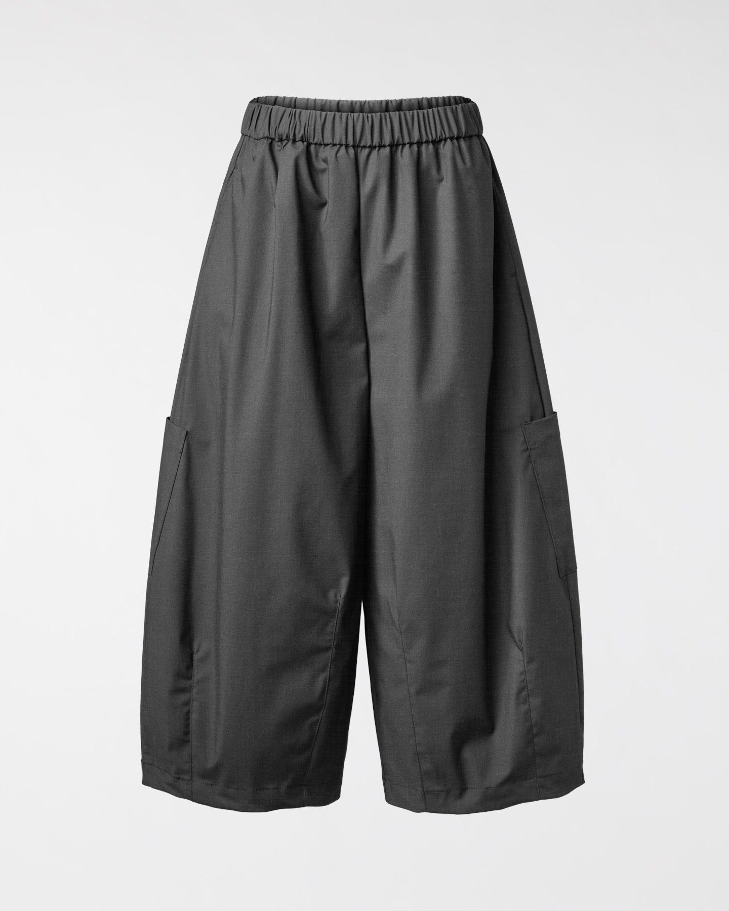 WIDE TROUSERS WITH POCKETS GRAY