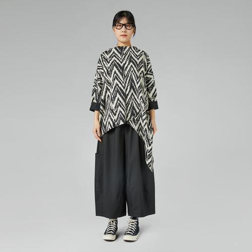 WIDE TROUSERS WITH POCKETS GRAY