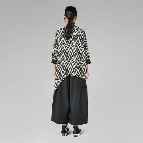 WIDE TROUSERS WITH POCKETS GRAY