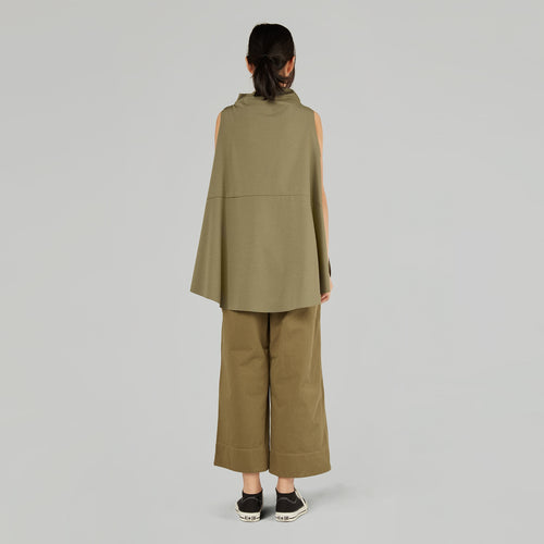 HIGH NECK STRETCH WAISTCOAT WINE