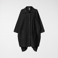 JACKET WITH ATTACHED POCKETS BLACK