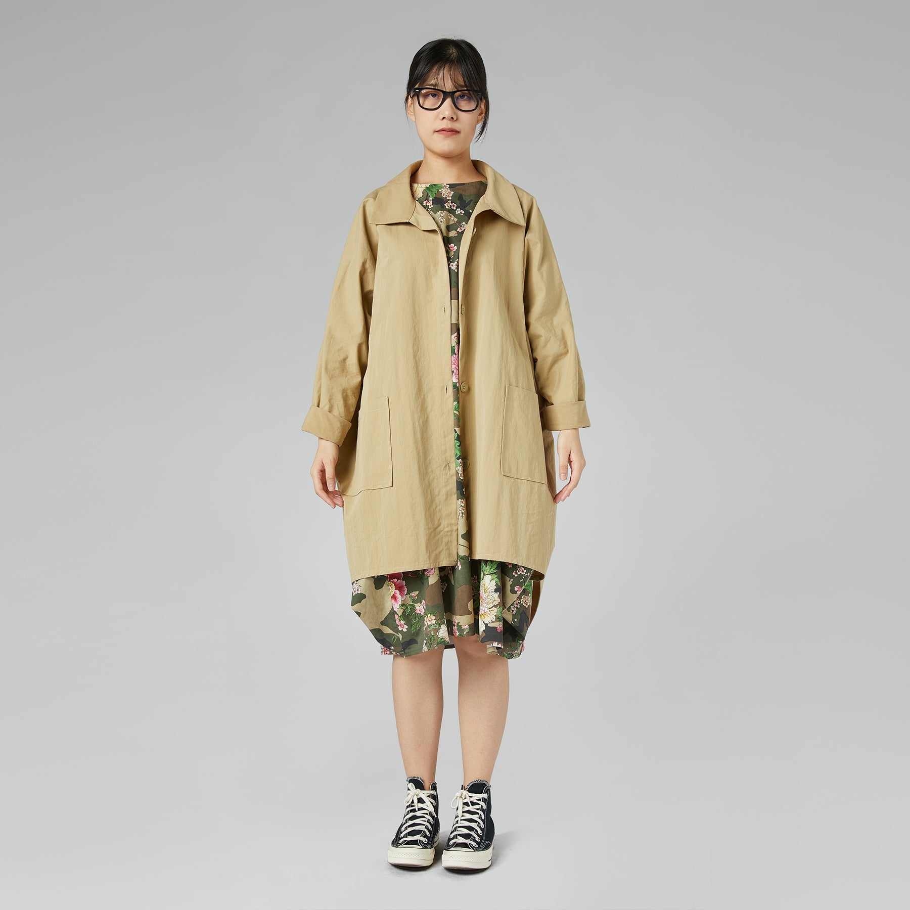 JACKET WITH ATTACHED POCKETS BAMBOO