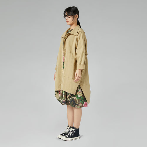 JACKET WITH ATTACHED POCKETS GREY