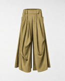 DRAPED COTTON TROUSERS