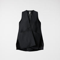 VEST IN RELIEF STRIPED FABRIC