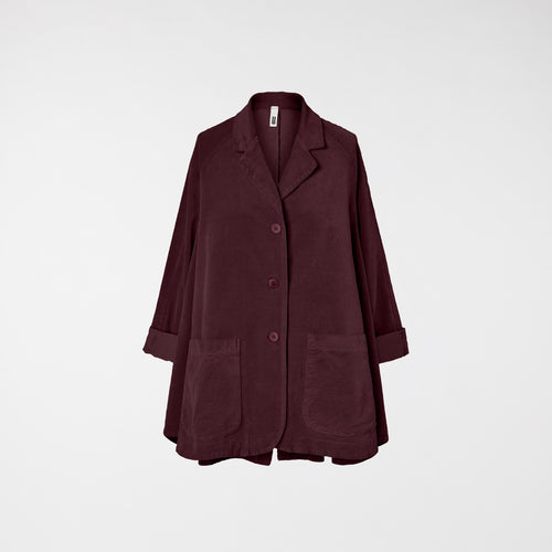 FLARED VELVETY COTTON JACKET