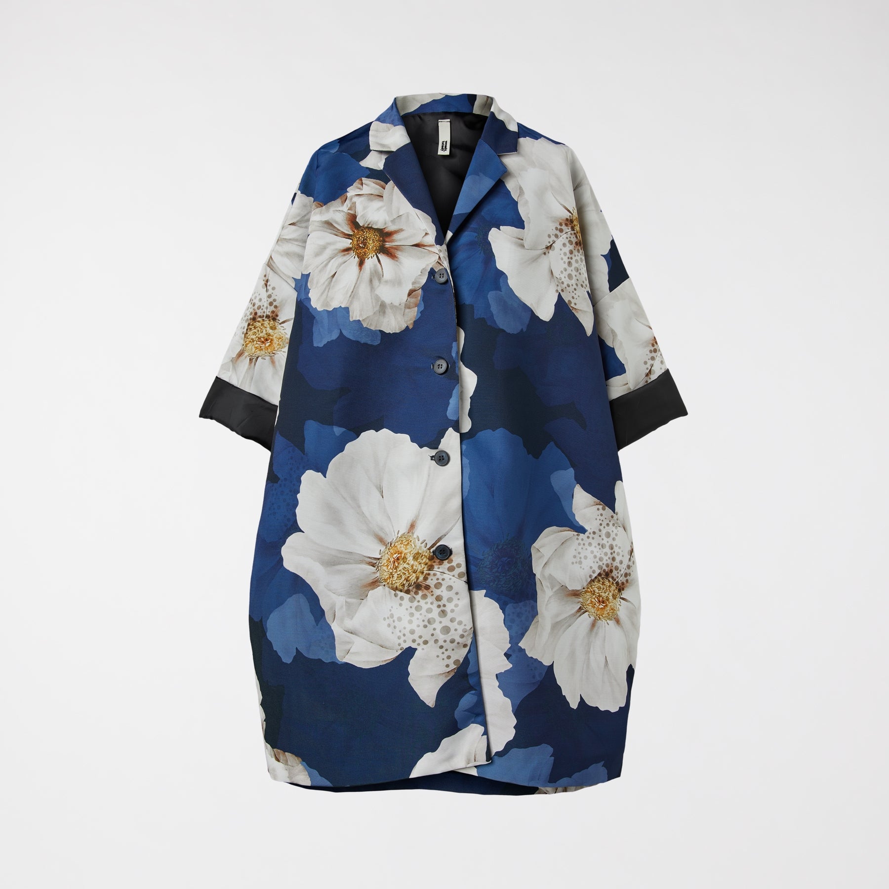 KIMONO JACKET WITH WHITE FLOWER